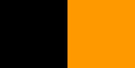 The flag of Kilkenny, black and burnt-orange.